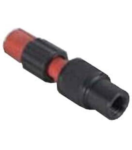 Idex Threaded Luer Adapter, Red/Black PEEK, 0.040 (in) Bore, Male